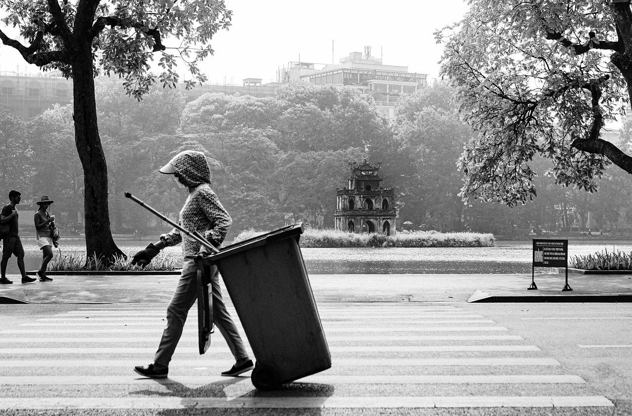 road, garbage bin, vietnam, hanoi, sword lake, street photography, black and white, garbage bin, street photography, street photography, street photography, street photography, street photography, black and white, black and white